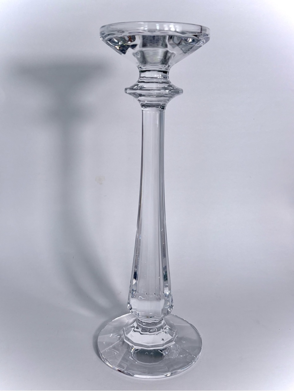 Waterford Illuminology Panel Cut Crystal Candlestick with Gold and Green Label - Picture 4 of 5